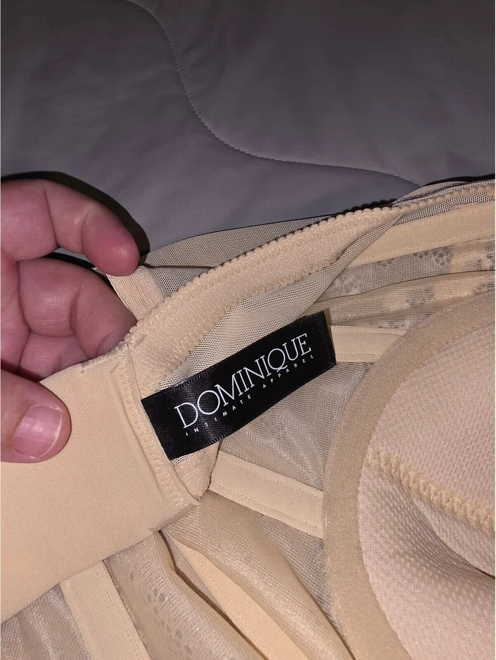 Dominque Bustier Strapless - Beige bra 34A - new with tags